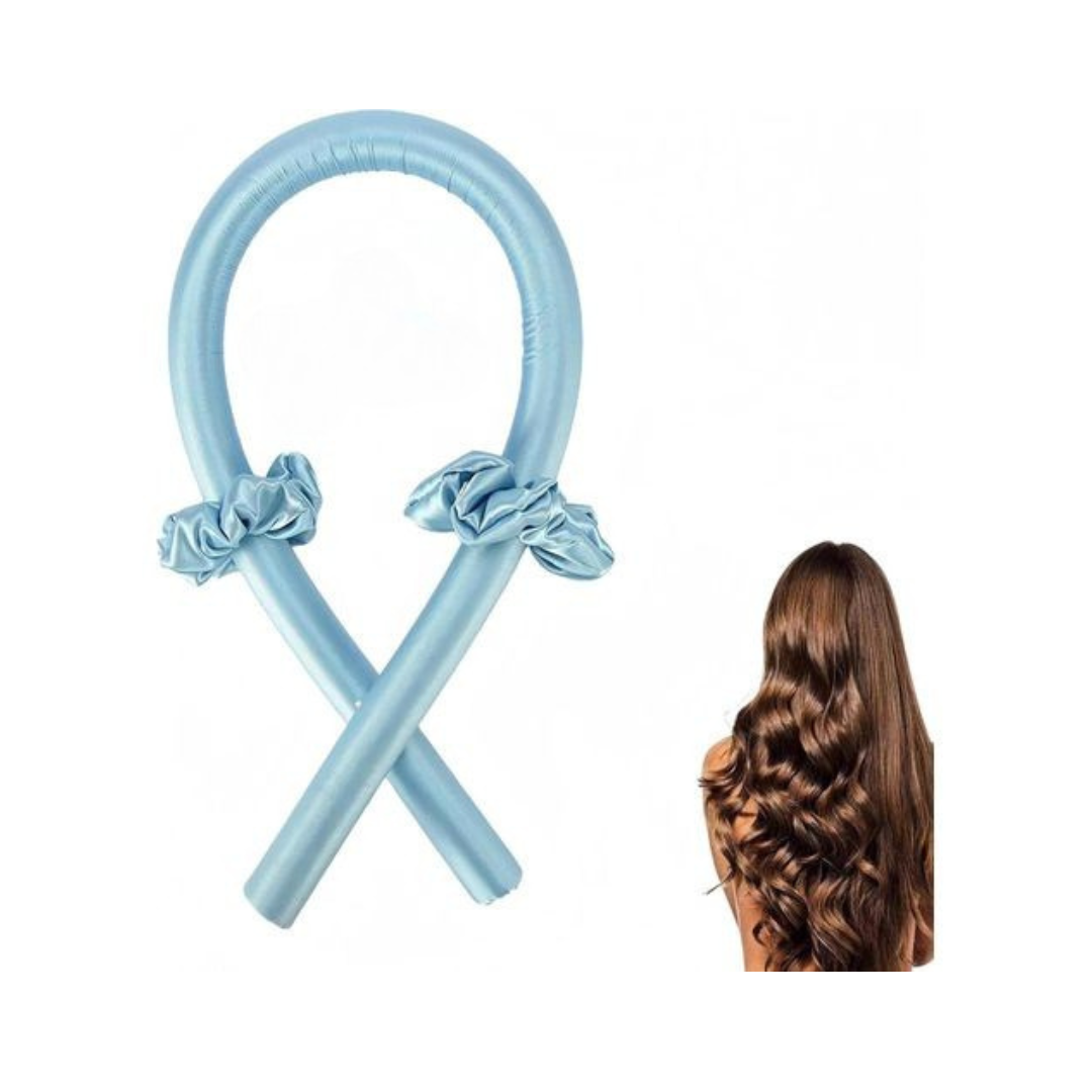 Satin Heatless Hair Curler Set - Beautiful Curls Overnight Without Heat Damage | Professional Curling Rod with Scrunchies