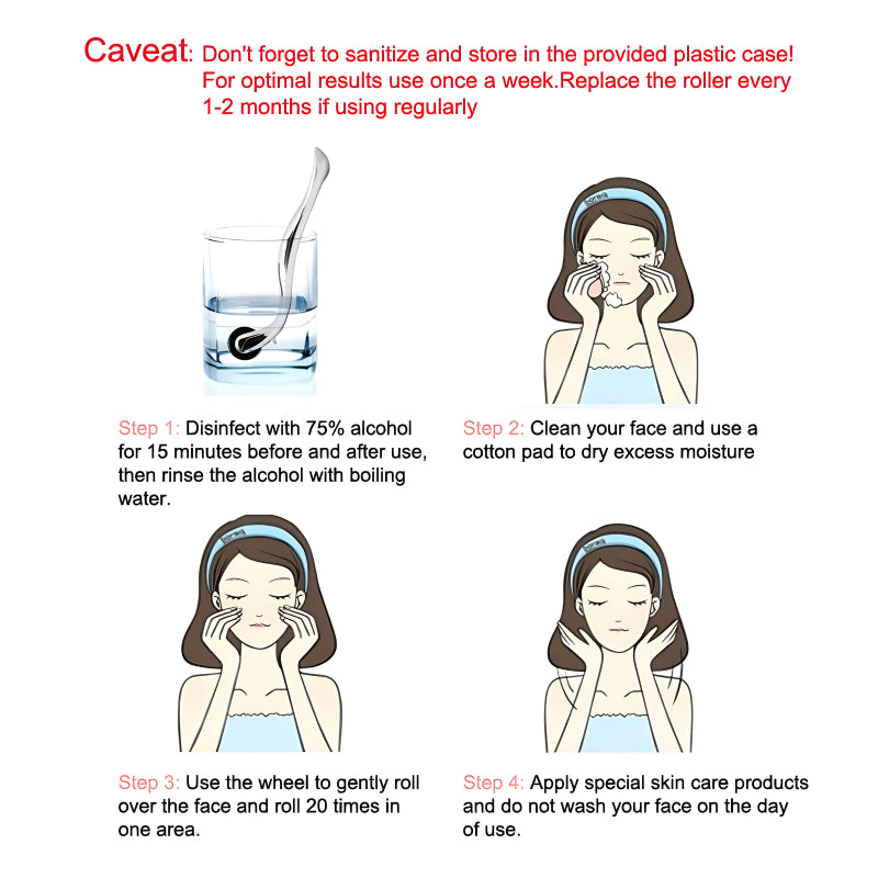 Microneedling Tool (100% Original Titanium 540 Microneedles) + FREE Vitamin C Serum (Premium & Organic)